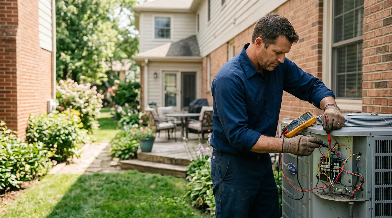 HVAC technician working near Radnor, OH